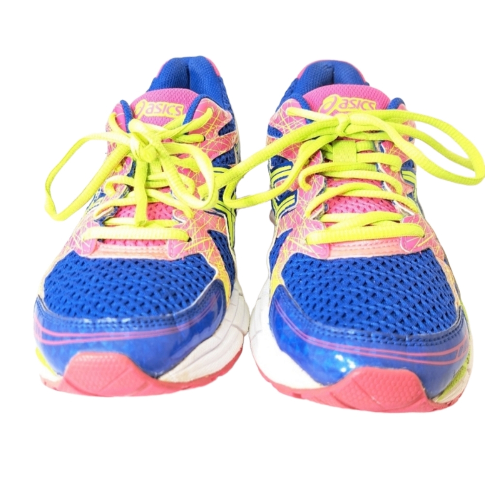 Asics Women's Multicolored Neon Colors Running Shoes Size 7 - Picture 8 of 13